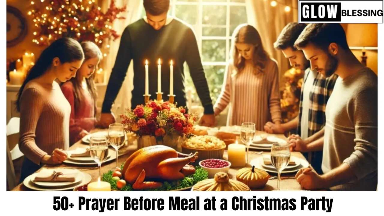 50+ Prayer Before Meal at a Christmas Party (1)