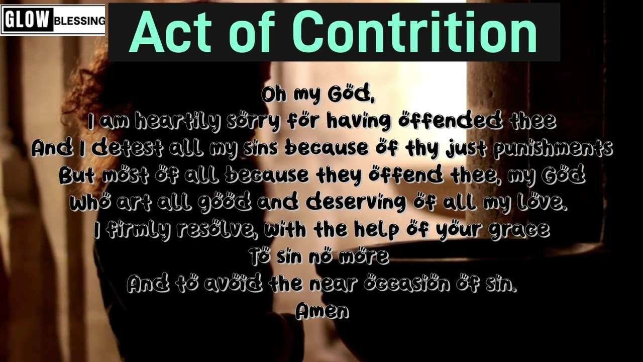 Powerful Act of Contrition Prayer for Forgiveness