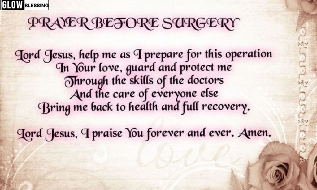 A Prayer for Protection Before Surgery