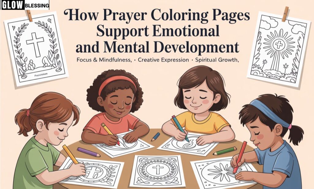 How Prayer Coloring Pages Support Emotional and Mental Development
