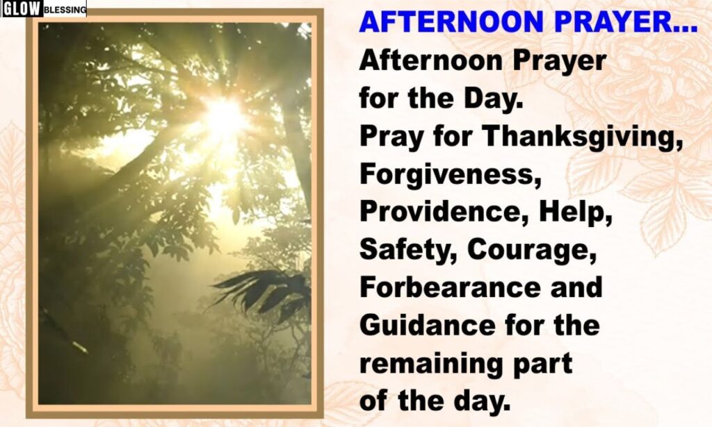 Expressing Gratitude Through Afternoon Prayer