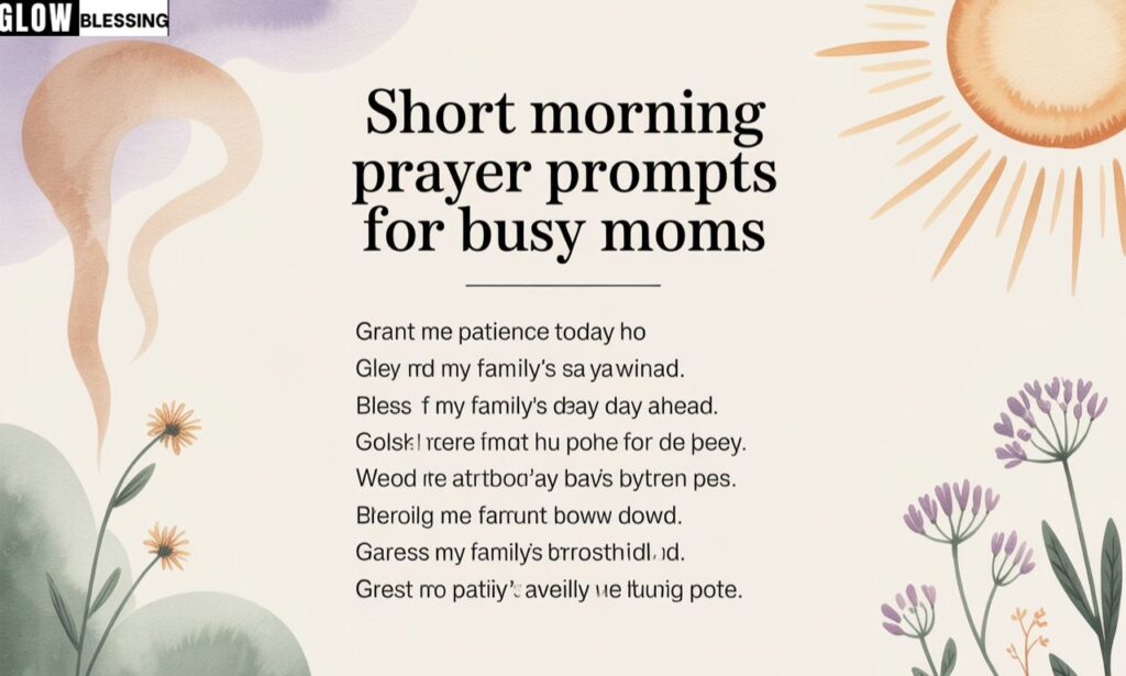Short Morning Prayer Prompts for Busy Moms