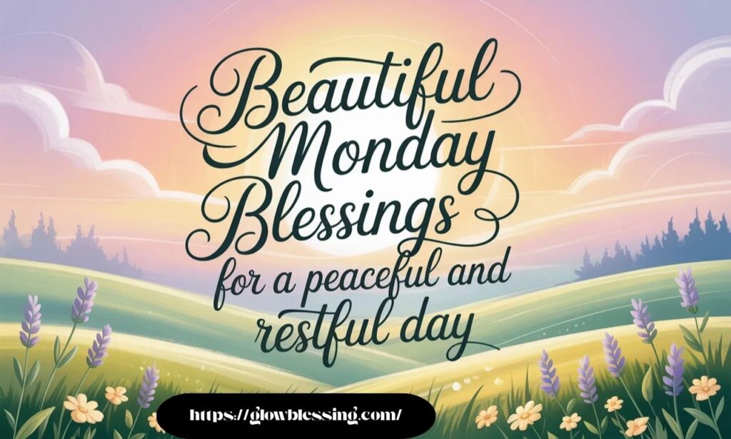 Beautiful Monday Blessings for a Peaceful and Restful Day