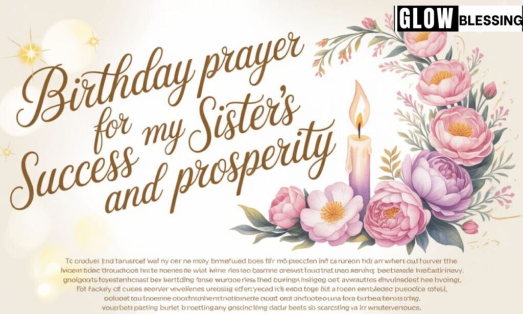 Birthday Prayer for My Sister’s Success and Prosperity