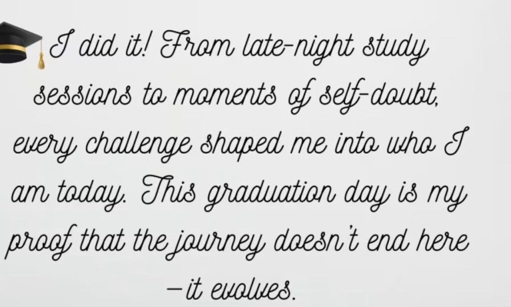 Emotional Graduation Quotes for Myself