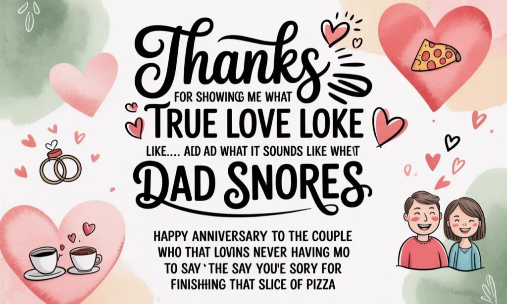 Funny Anniversary Quotes for Parents From Daughter