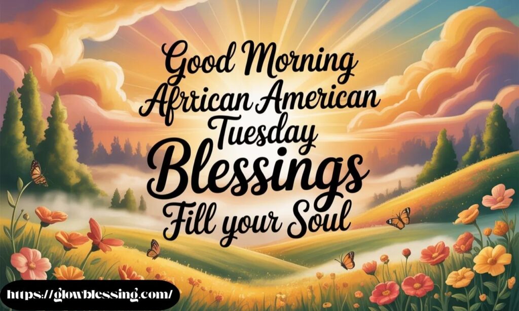 Good Morning African American Tuesday Blessings Fill Your Soul