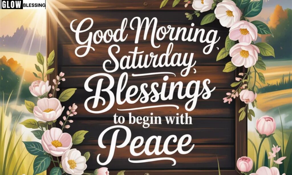 Good Morning Saturday Blessings to Begin with Peace