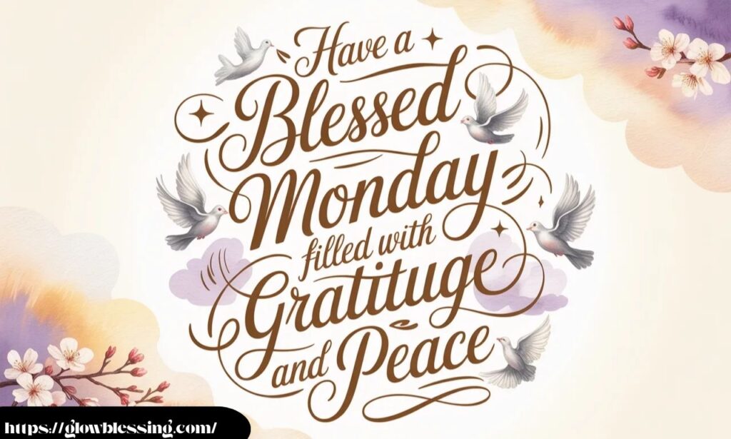 Have a Blessed Monday Filled with Gratitude and Peace