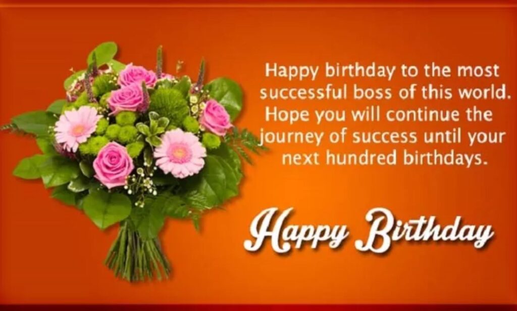 Professional Happy Birthday Wishes for Male Boss