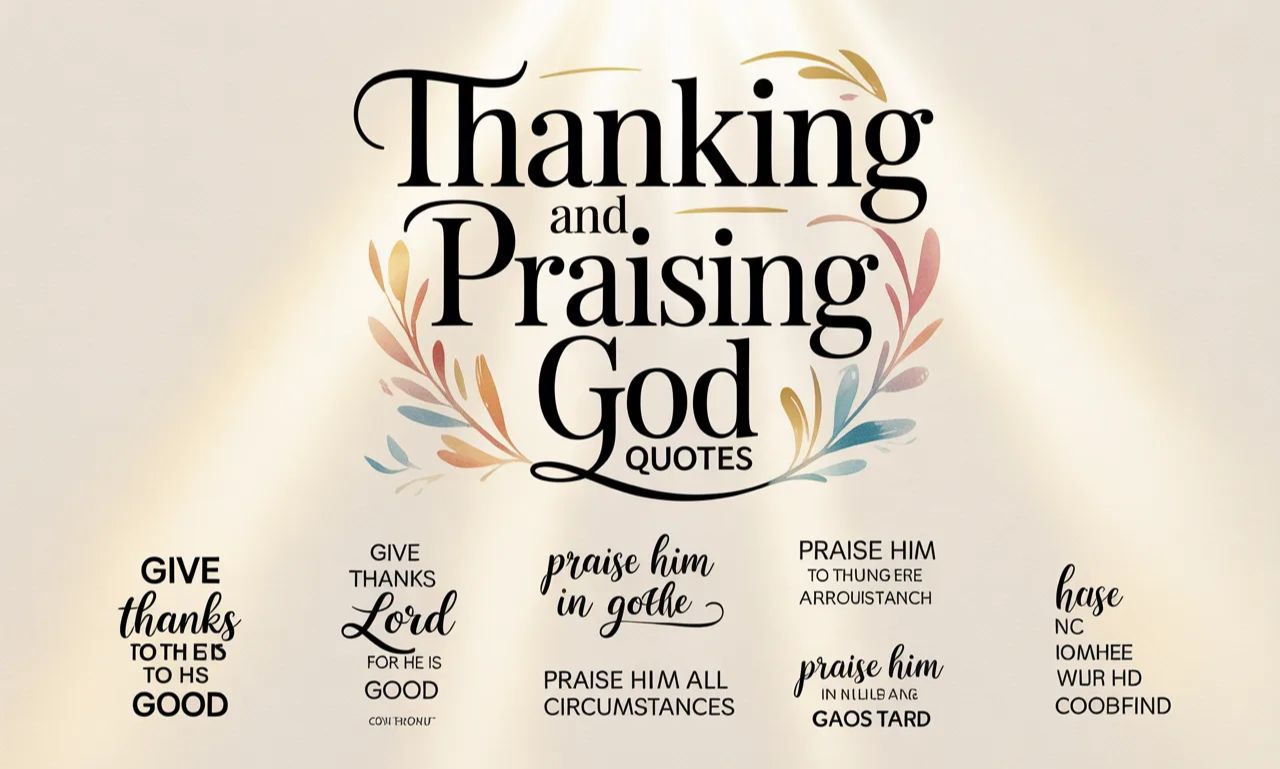 Thanking and Praising God Quotes